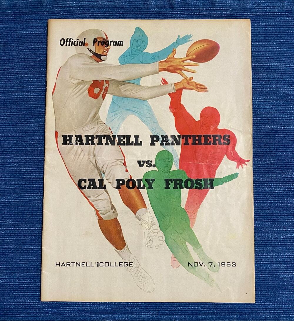 VTG 1953 Hartnell College Panthers vs Cal Poly Frosh Football Program California